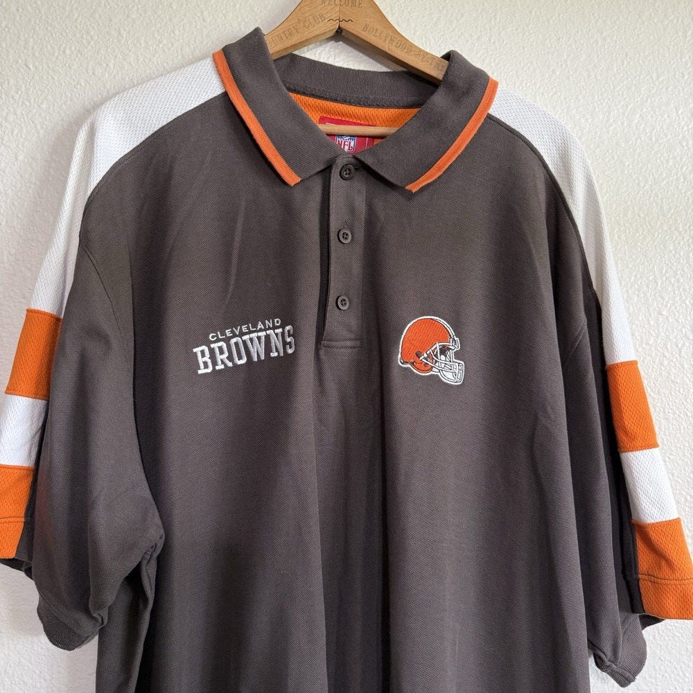 Cleveland Browns‎ Mens Polo/ Golf Shirt 2XL XXL NFL Team Apparel Football